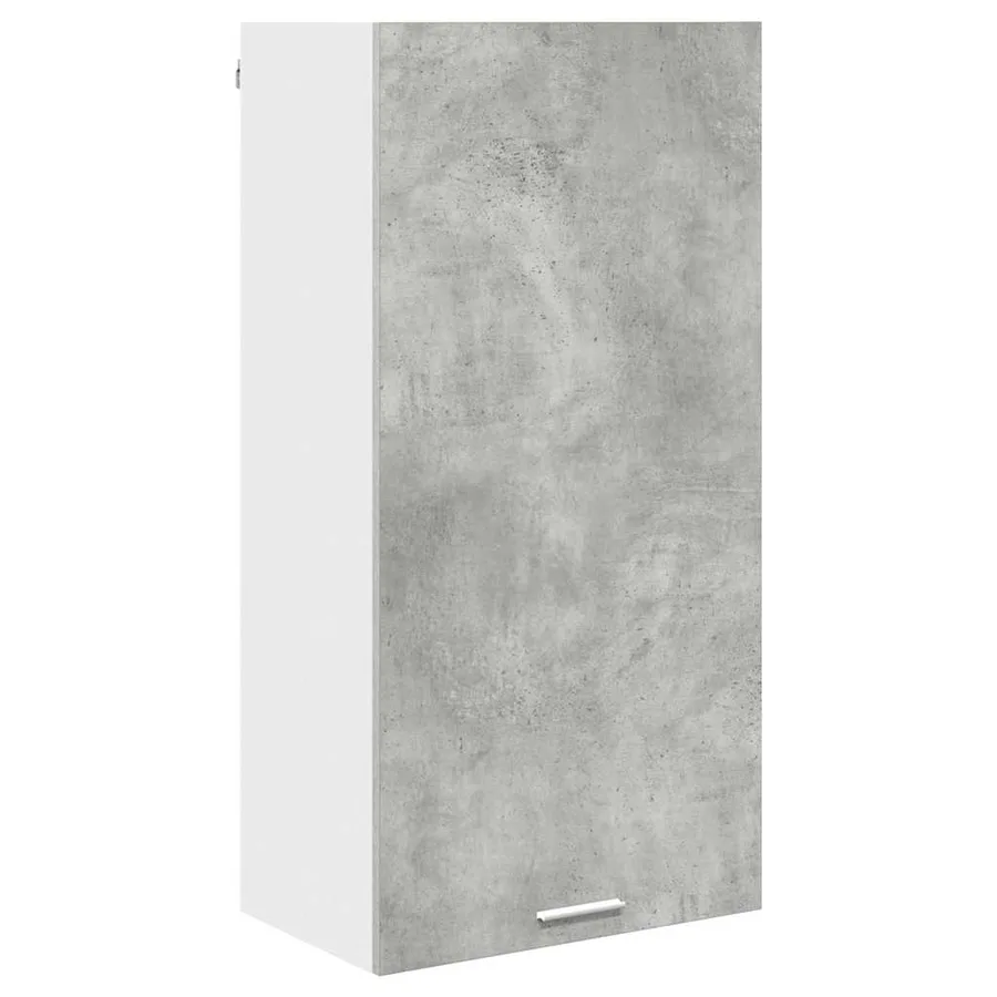 Armoire suspendue Gris béton et Blanc 50 x 31 x 100 cm - 2
