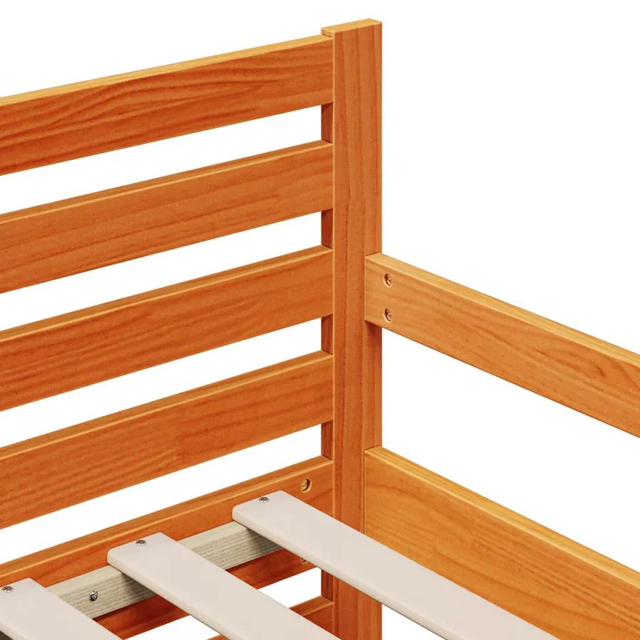 Cadre de lit avec matelas extensible Marron 80 x 200 cm - 10