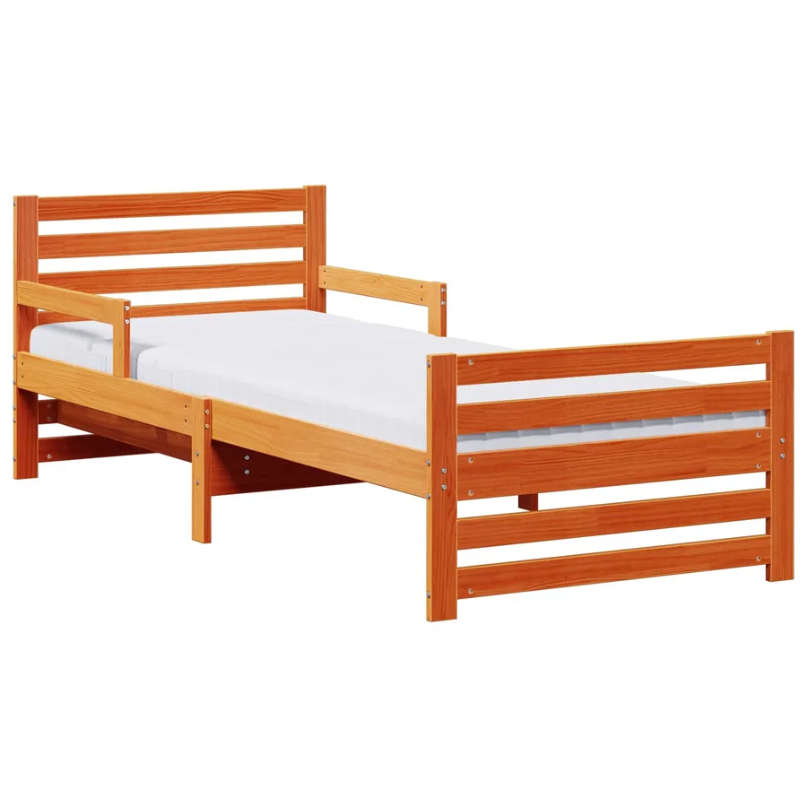 Cadre de lit avec matelas extensible Marron 80 x 200 cm - 2