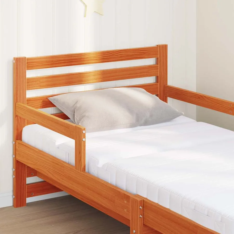 Cadre de lit avec matelas extensible Marron 80 x 200 cm - 4