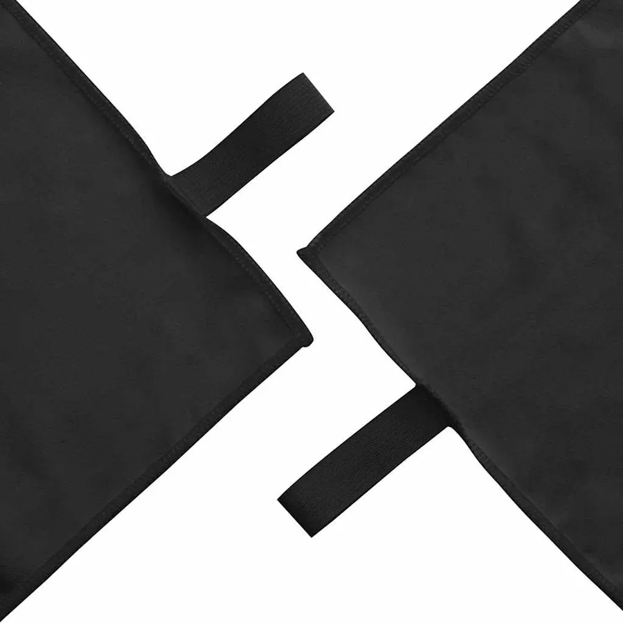Set de serviettes de sport 3 pcs Noir Polyester et Polyamide - 5