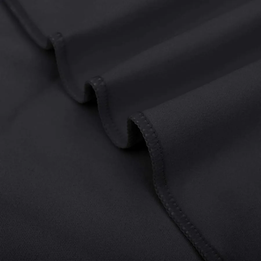 Set de serviettes de sport 3 pcs Noir Polyester et Polyamide - 6