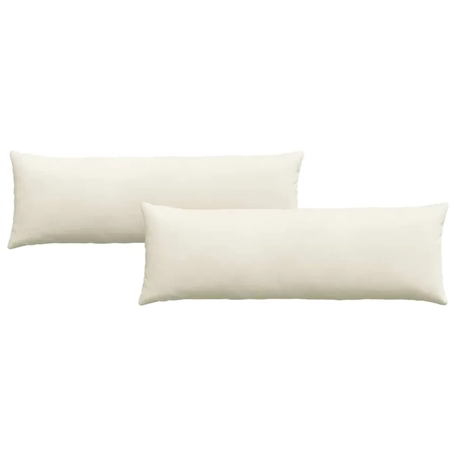 Coussins de canapé 2 pcs Crème 120 x 40 cm - 2