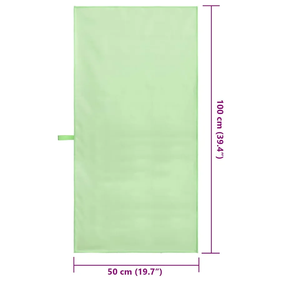 Serviettes de sport 2 pcs Vert 100 x 50 cm - 8