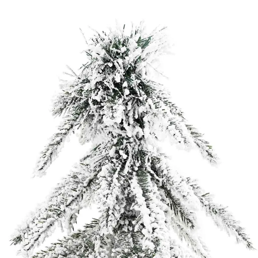 Sapin de Noël avec 300 LED Blanc 210 cm PE et Acier - 6