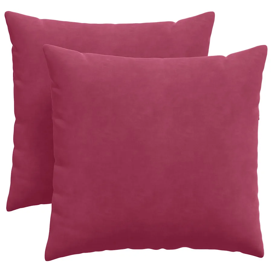 Coussins de canapé 2 pcs Bordeaux 45 x 45 cm - 2