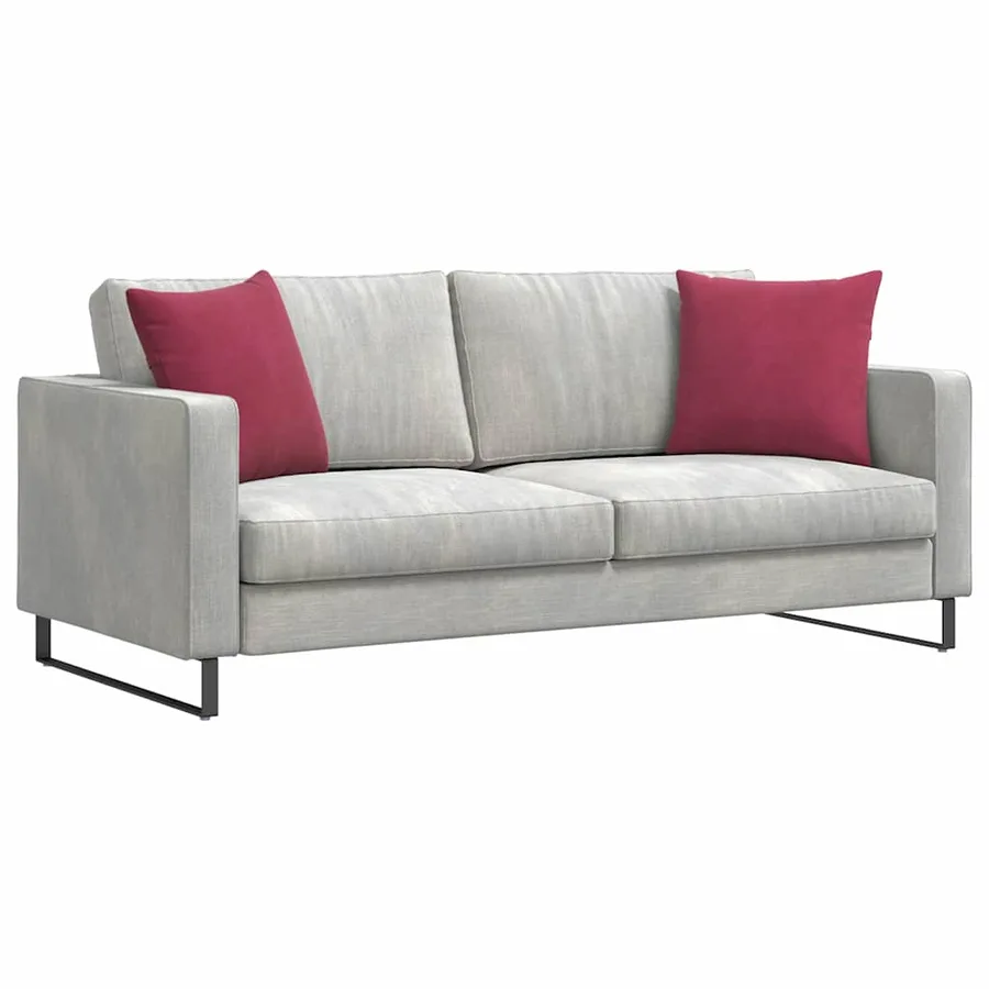 Coussins de canapé 2 pcs Bordeaux 45 x 45 cm - 3