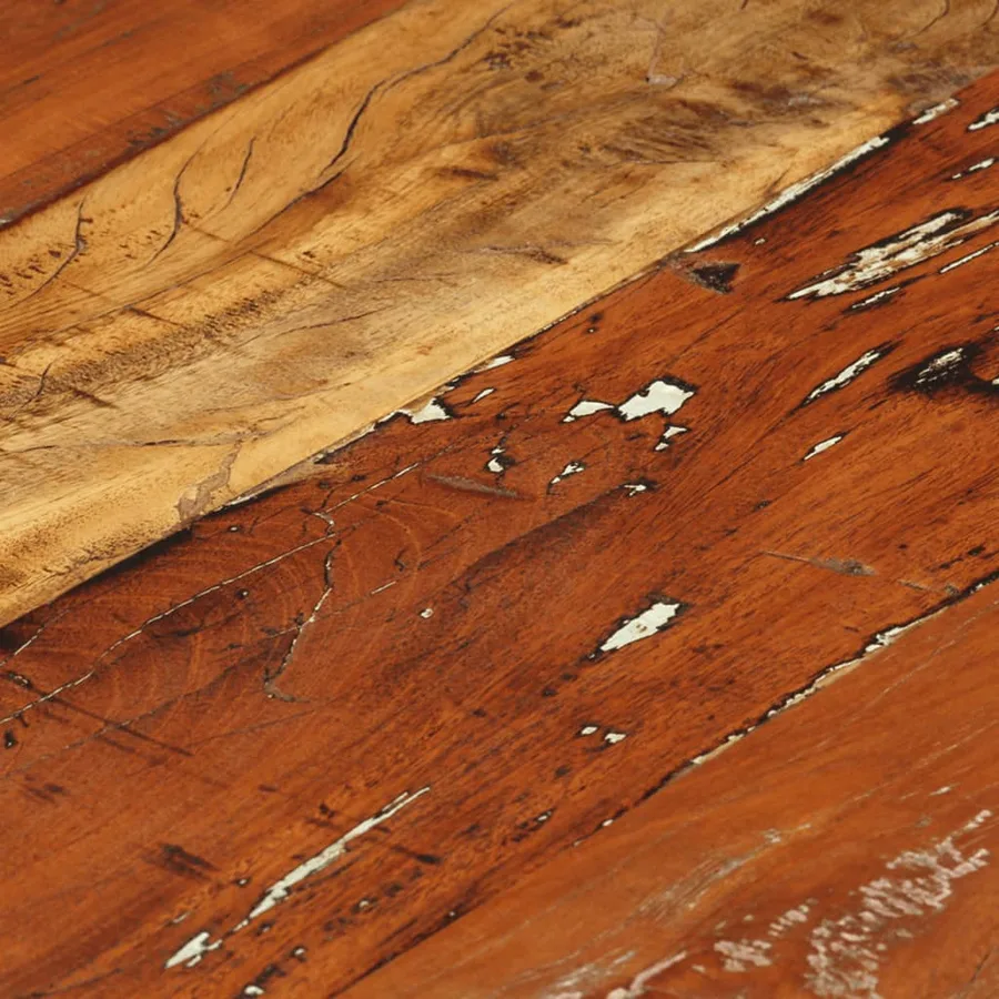 Table basse Ø68 cm Bois de récupération solide - 6