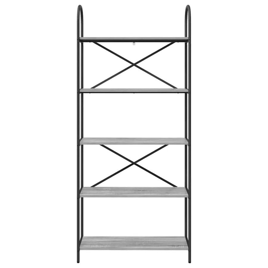 Étagère Gris Sonoma 80 x 30 x 183 cm Bois d'ingénierie - 5