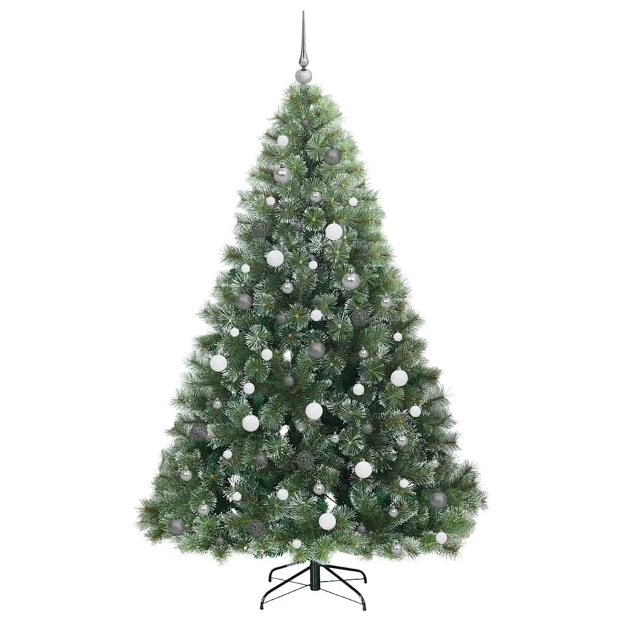 Sapin de Noël artificiel avec 300 LED Vert 210 cm PE et PVC - 5