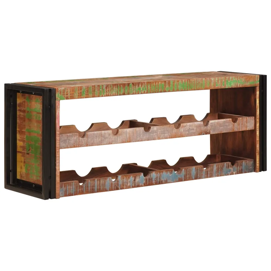Étagère à vin Marron 120 x 45 x 33 cm Bois récupéré massif
