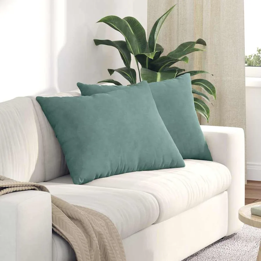 Coussins de canapé 2 pcs Vert Mer 70 x 50 cm