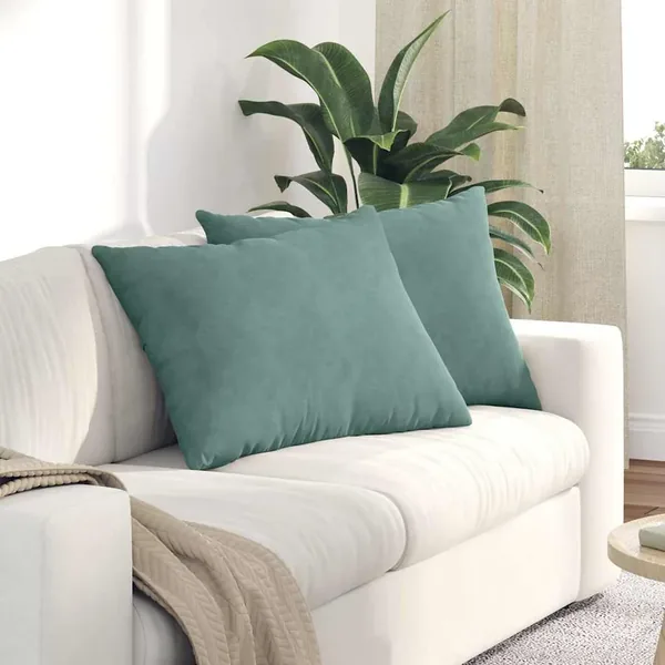 Coussins de canapé 2 pcs Vert Mer 70 x 50 cm