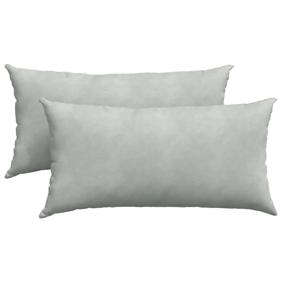 Coussins de canapé 2 pcs Gris clair 80 x 40 cm - 2