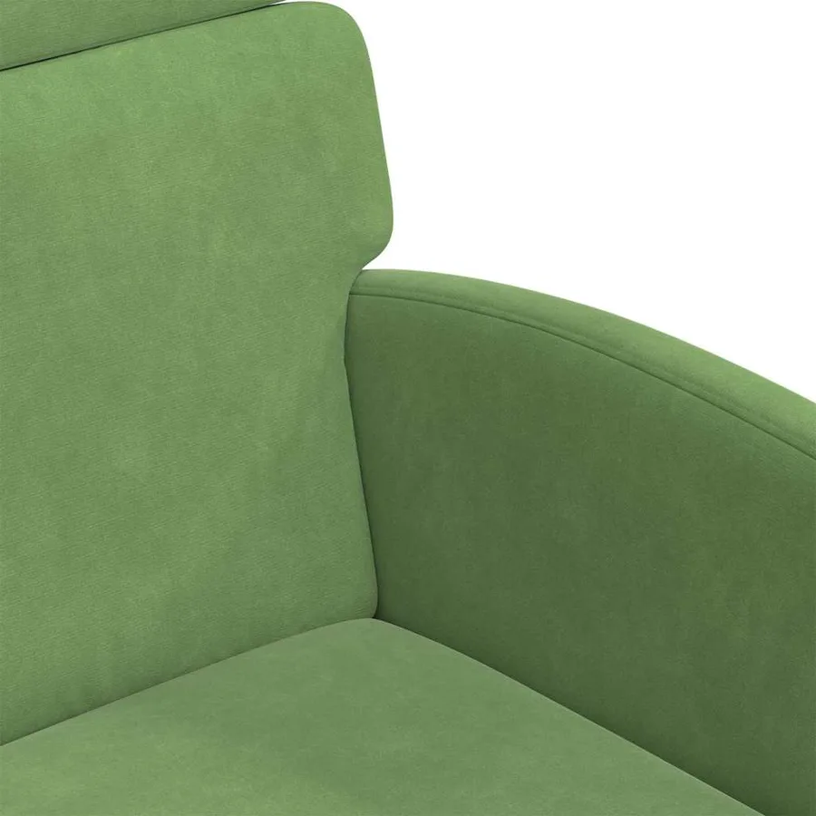 Chaises de Salle à Manger avec Roues 2 pcs Vert clair Velours - 7