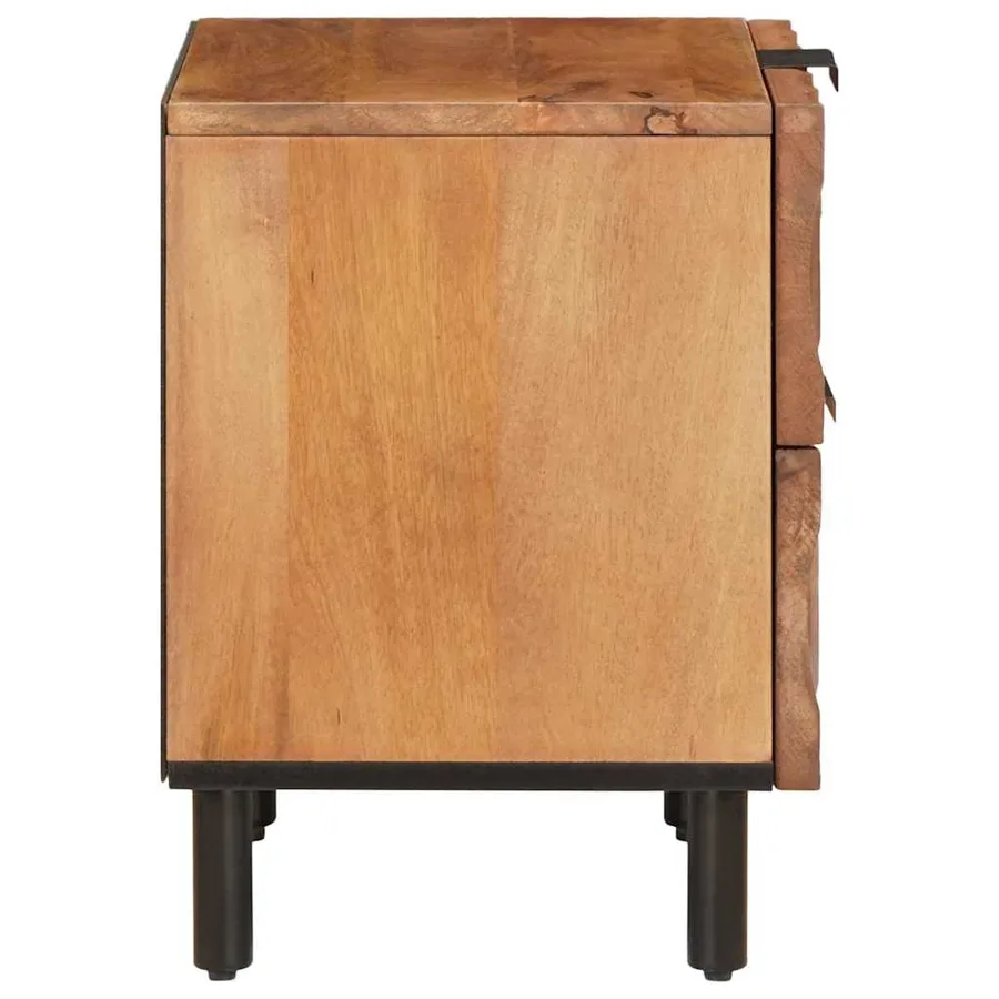 Cabinet de chevet Marron 40 x 33 x 46 cm Bois de mangue massif - 4