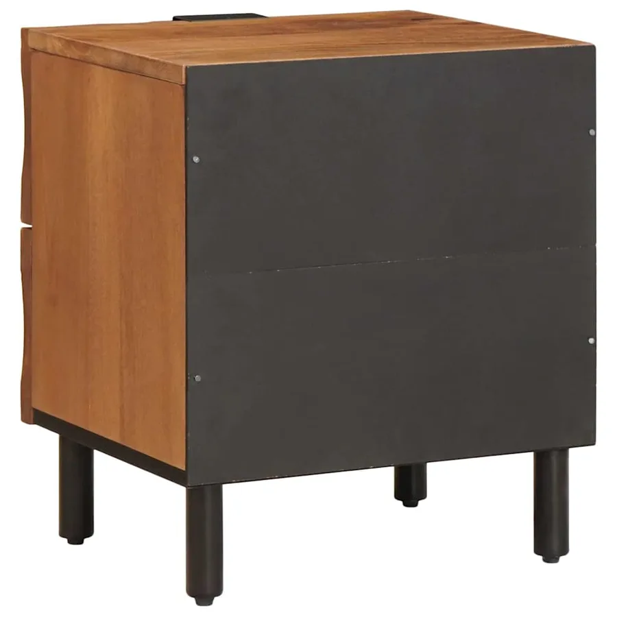 Cabinet de chevet Marron 40 x 33 x 46 cm Bois de mangue massif - 5