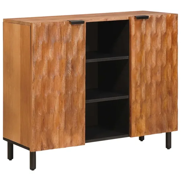 Buffet avec étagère Finition Acacia Brun 90 x 33 x 75 cm