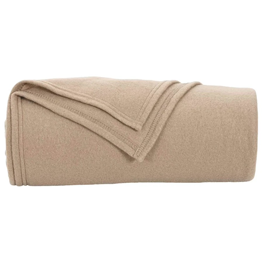 Jeté Camel 200 x 150 cm Toison - 4