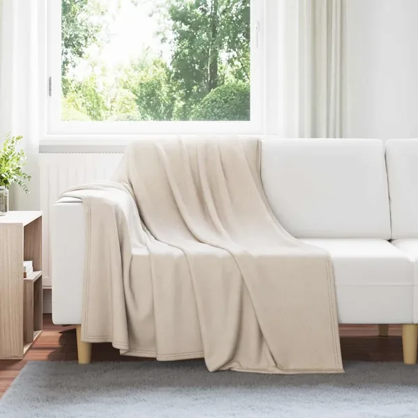 Couvertures à jeter 24 pcs Beige 200 x 150 cm Toison