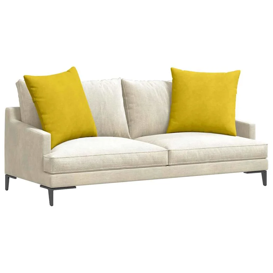 Coussins de canapé 2 pcs Jaune 80 x 80 cm - 3