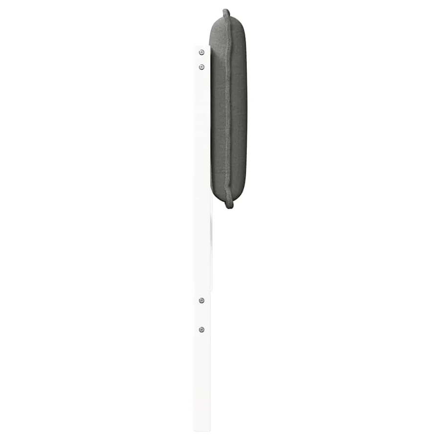 Tête de lit capitonnée Blanc et gris clair 140 cm Pin massif - 5