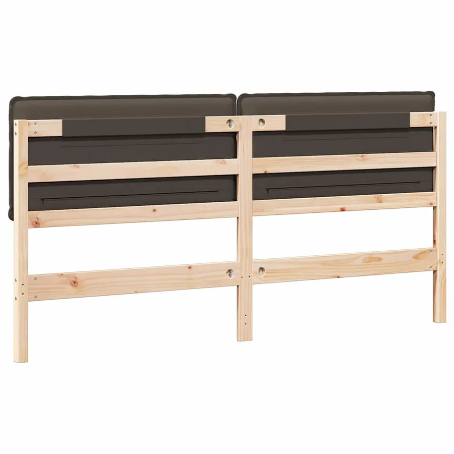 Tête de lit capitonnée Gris Naturel et Clair 180 cm Pin massif - 6