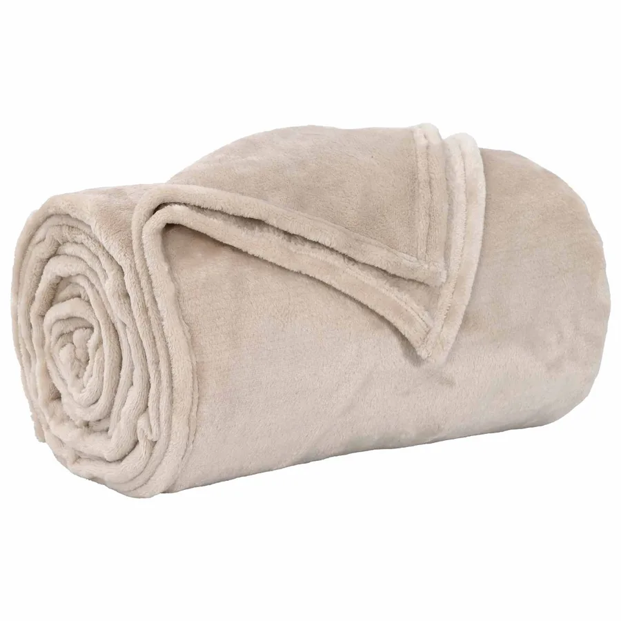 Couvertures à jeter 6 pcs Beige 240 x 270 cm Toison - 4