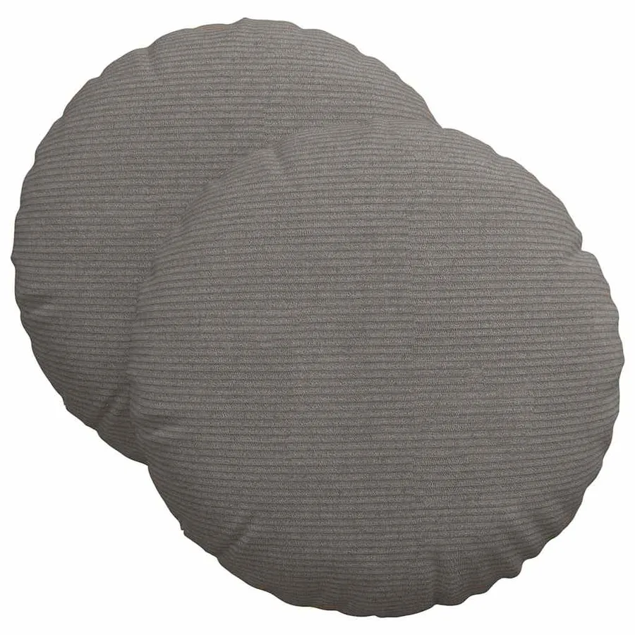 Coussins de siège 2 pcs Gris clair Ø 40 cm - 2