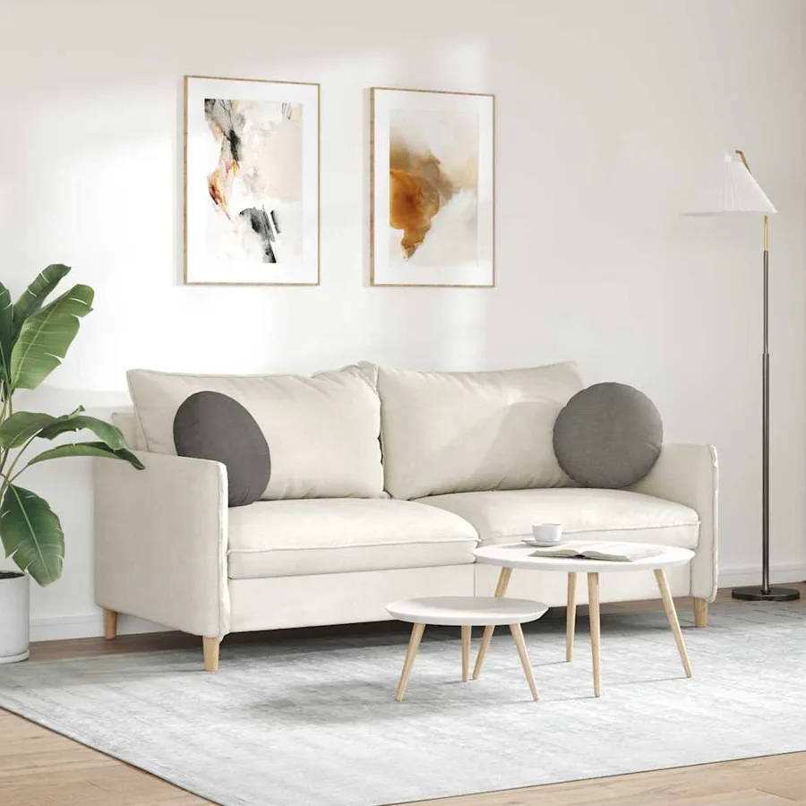 Coussins de siège 2 pcs Gris clair Ø 40 cm - 4