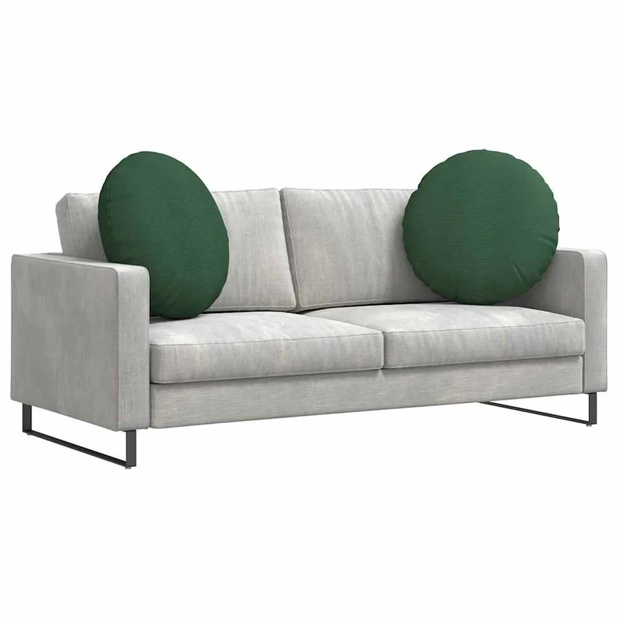 Coussins de siège 2 pcs Vert foncé Ø 80 cm - 3