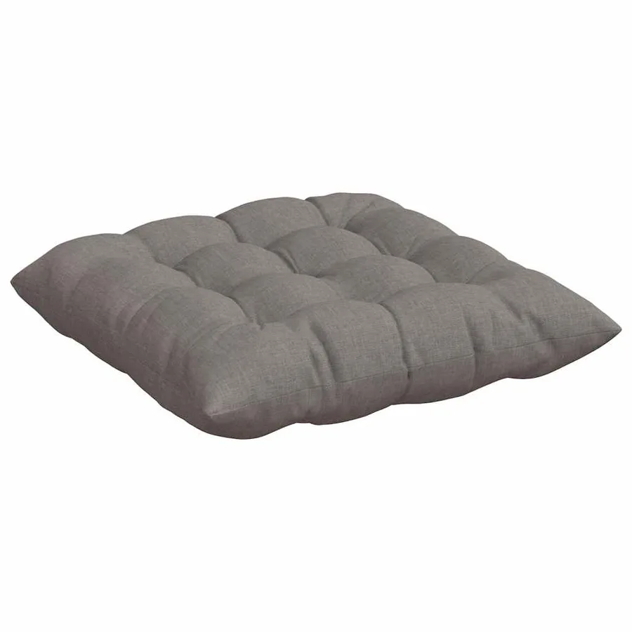 Coussins de siège 4 pcs Taupe 40 x 40 x 6 cm tissu - 5