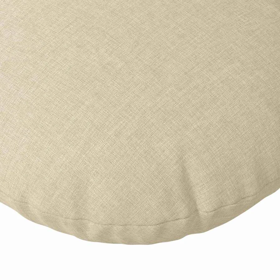 Coussins de siège 2 pcs Crème Ø80 x 29 cm tissu - 7