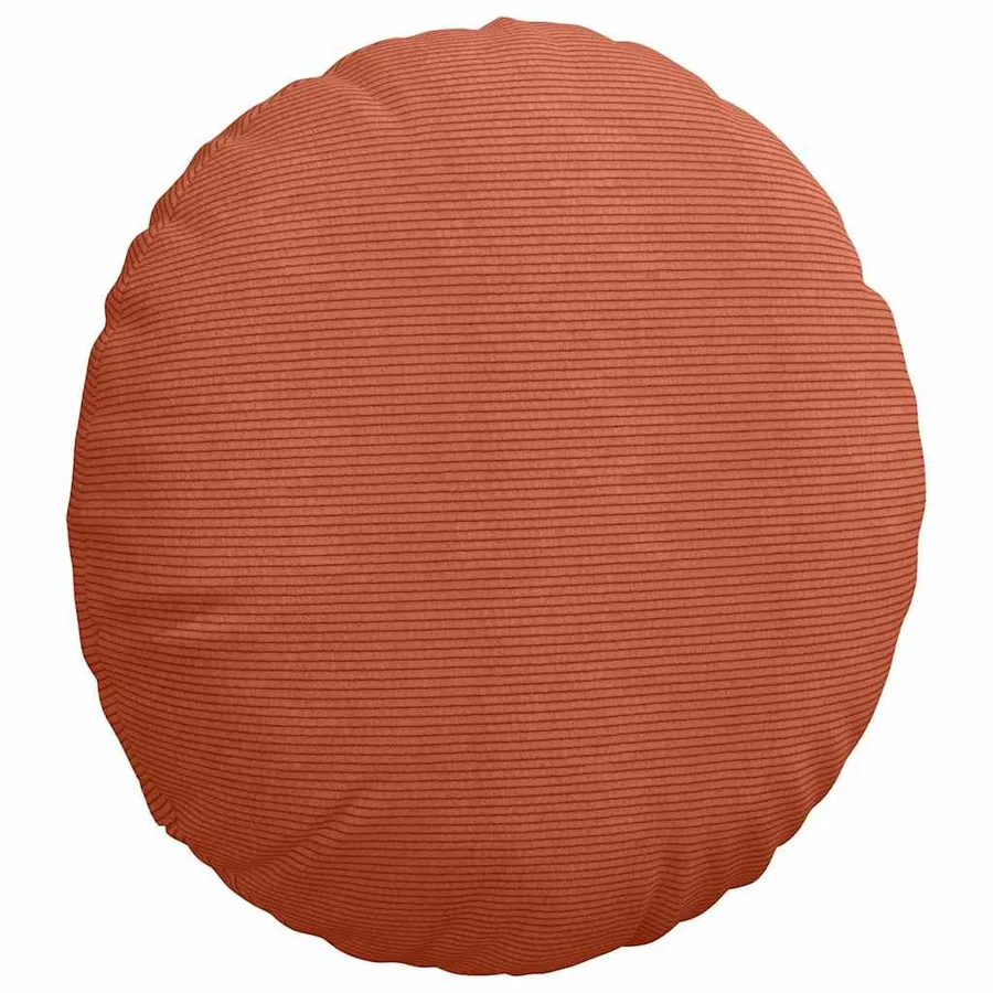 Coussins de siège 2 pcs Rouge orange Ø 80 cm - 5