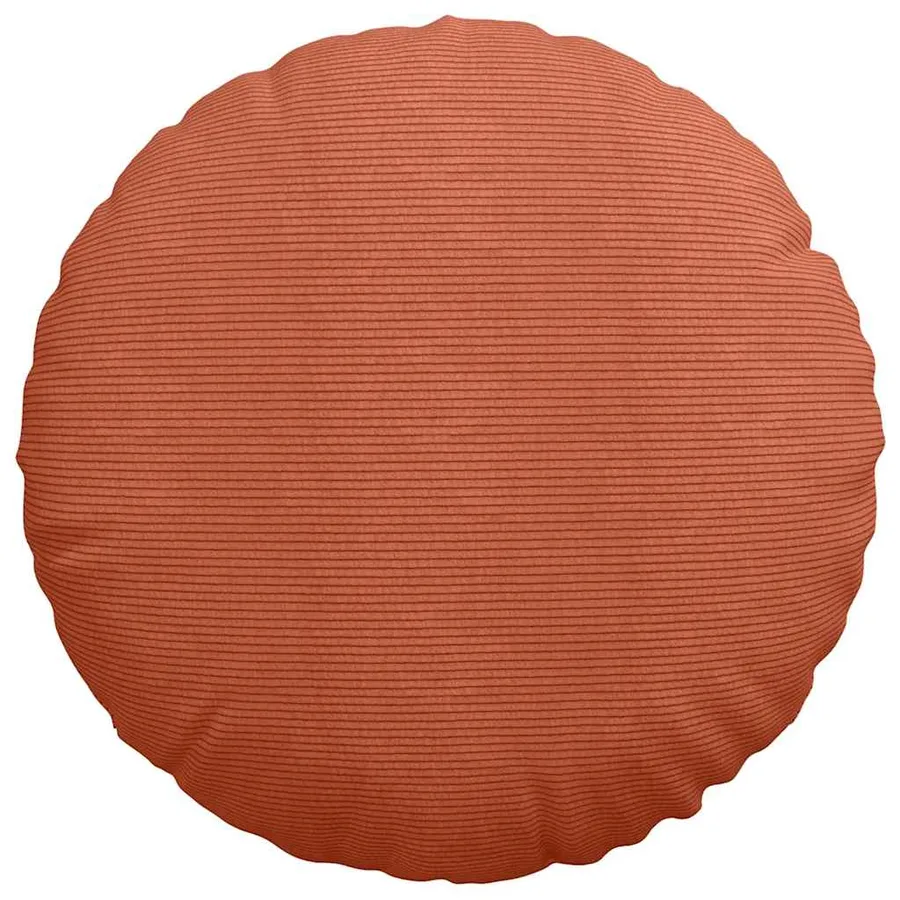 Coussins de siège 2 pcs Rouge orange Ø 80 cm - 6