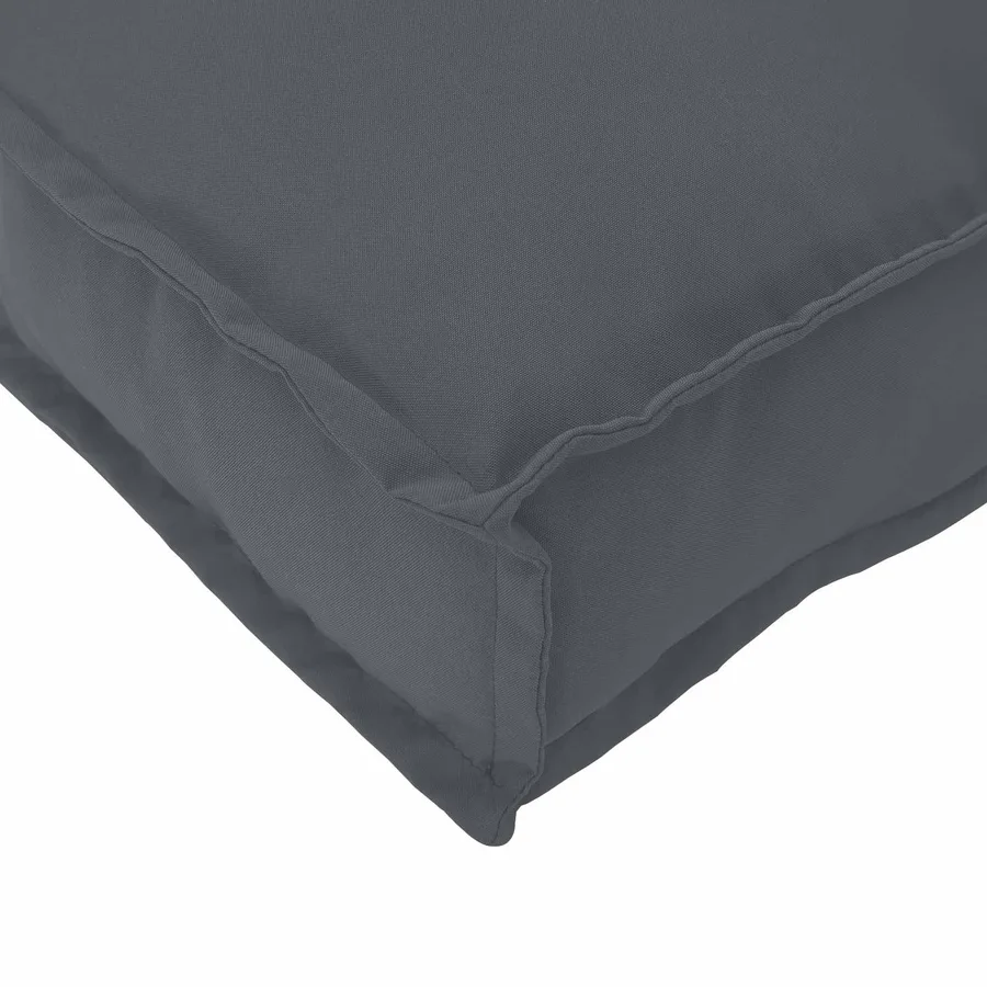 Ensemble de Canapés Uni 2 pcs Anthracite Bois d'Acacia Massif - 12