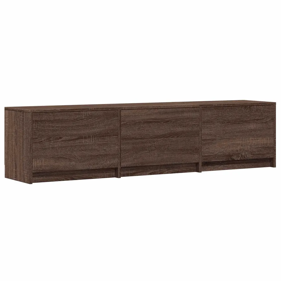 Meuble TV avec LED 165 x 34 x 40 cm Chêne brun - 5