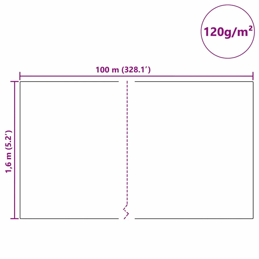 Fleece de protection des plantes contre le gel Vert 100 x 1,6 m - 12