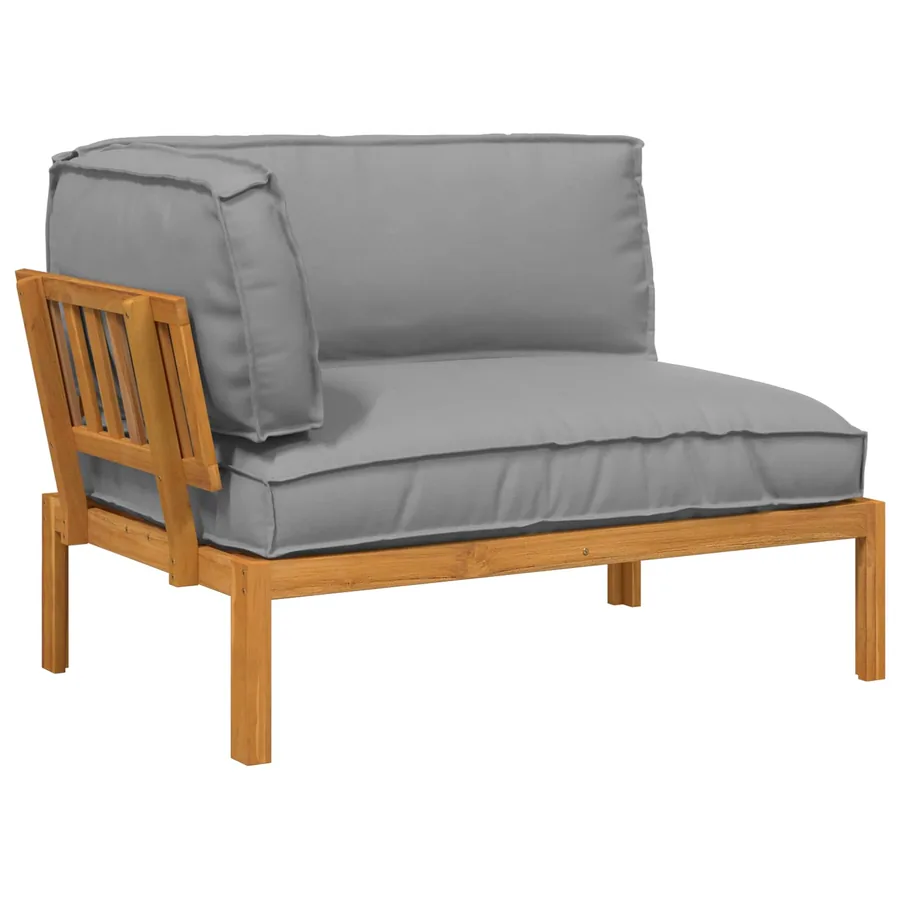 Ensemble de Canapés Gris 133 x 92 x 69 cm Bois d'Acacia Massif