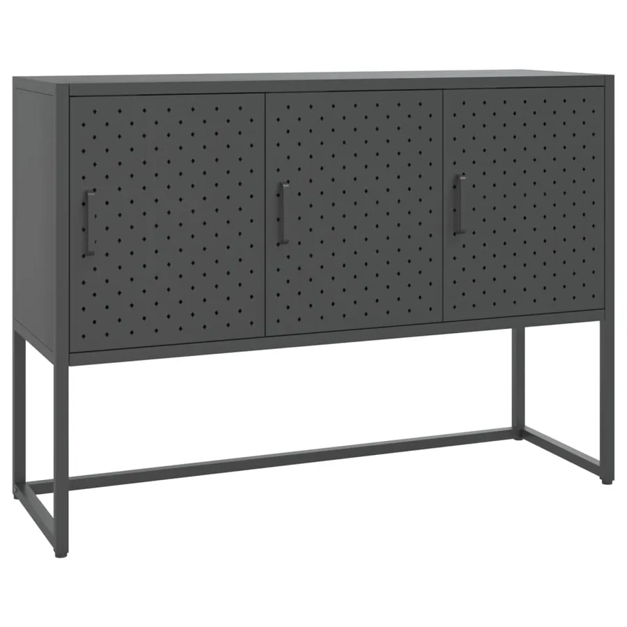 Buffet Anthracite 105x35x75 cm Acier - 2