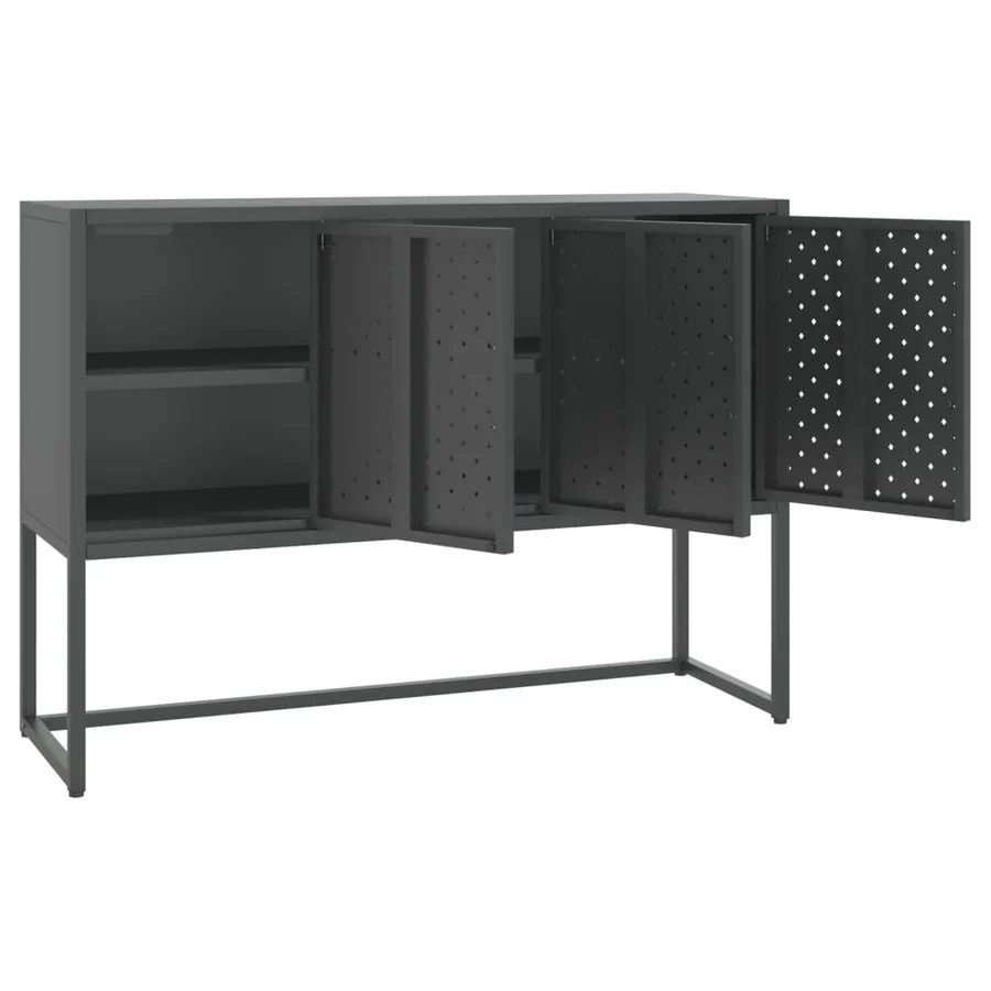 Buffet Anthracite 105x35x75 cm Acier - 4