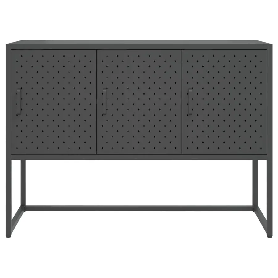 Buffet Anthracite 105x35x75 cm Acier - 5