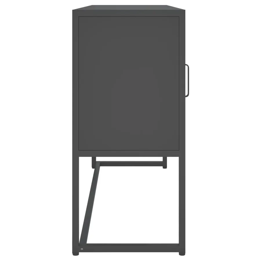 Buffet Anthracite 105x35x75 cm Acier - 6