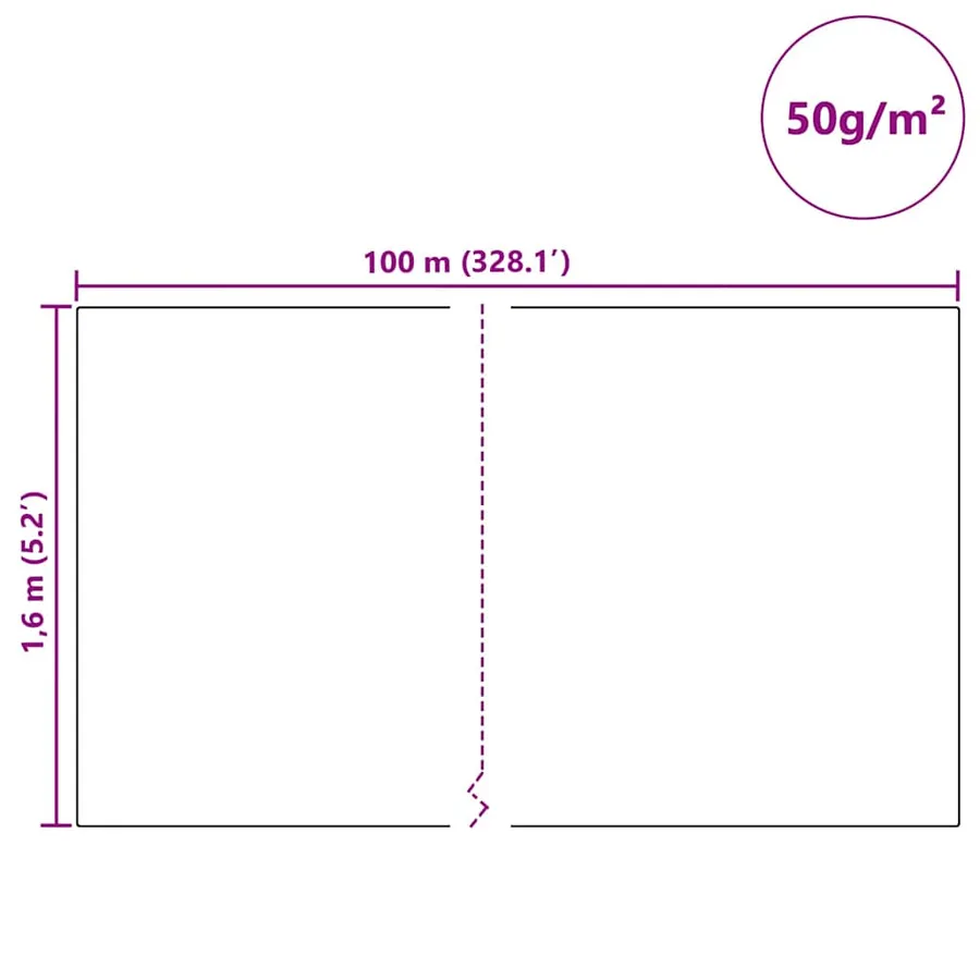 Fleece de protection des plantes contre le gel Vert 100 x 1,6 m - 12