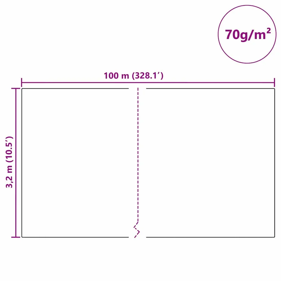 Fleece de protection des plantes contre le gel Vert 100 x 3,2 m - 12