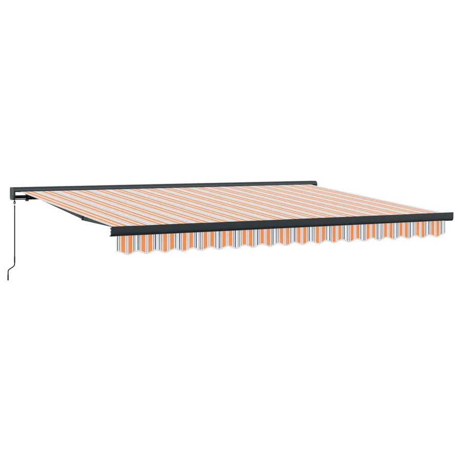 Auvent Rétractable Orange et Gris 400 × 300 cm - 2