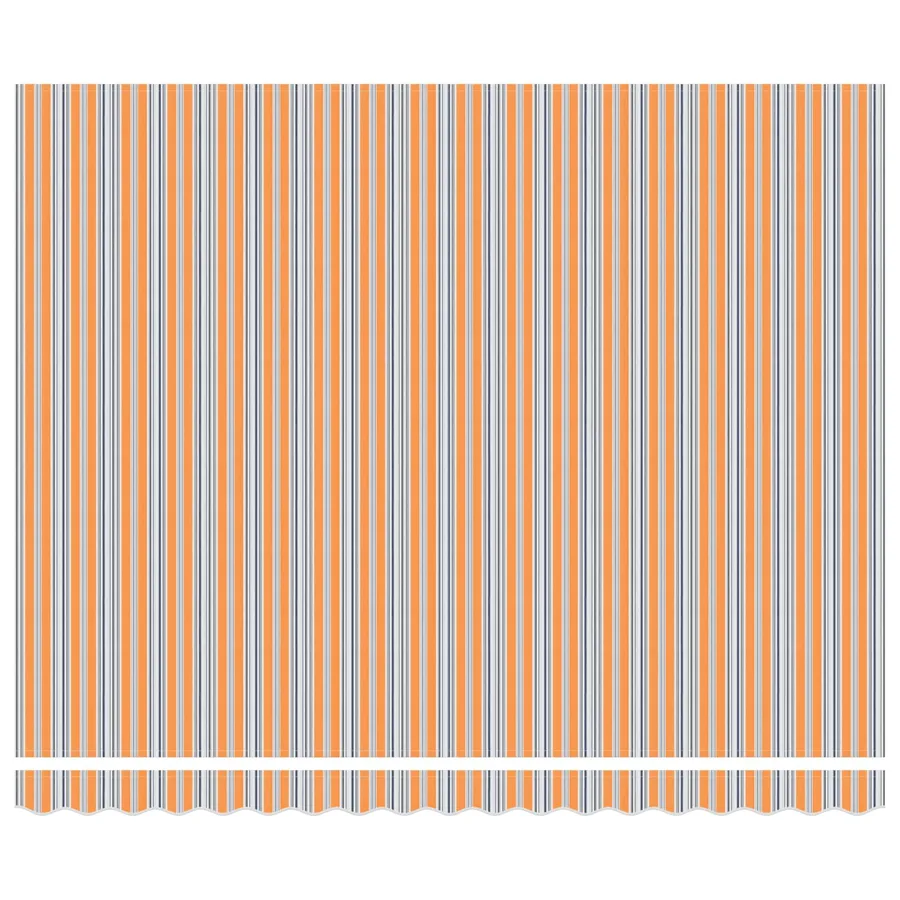 Auvent Rétractable Orange et Gris 400 × 300 cm - 6