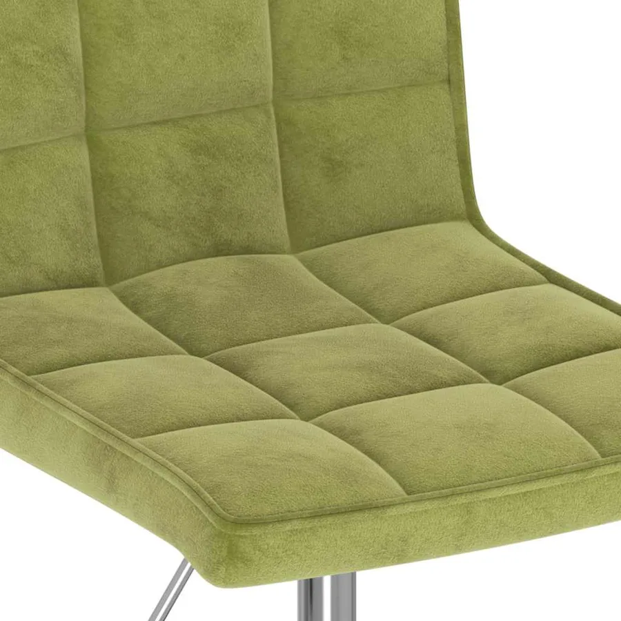 Chaises pivotantes à manger lot de 2 vert clair velours - 8