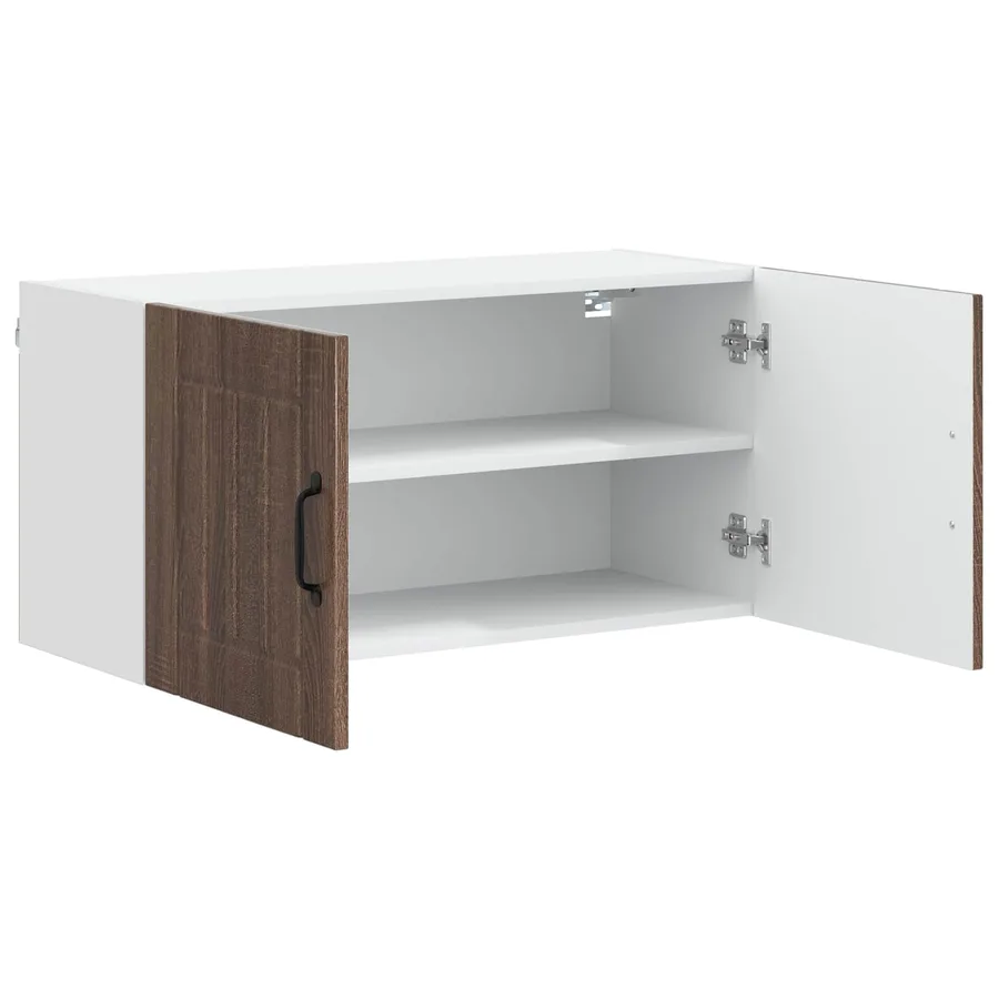 Meuble mural LUCCA Chêne brun 80 x 31 x 40 cm Bois d'ingénierie - 5