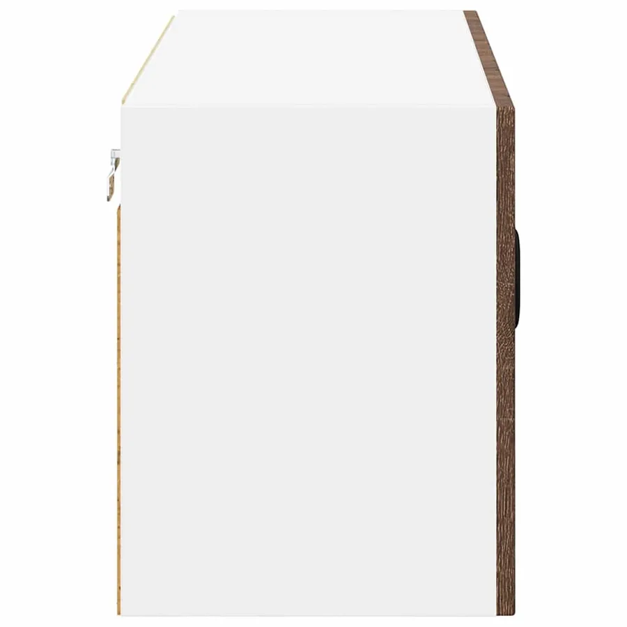Meuble mural LUCCA Chêne brun 80 x 31 x 40 cm Bois d'ingénierie - 7